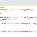 Replace Scriptcases's sc_exec_sql with sc_select for error handling
