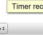 Timer-Anzeige rechts im Menü